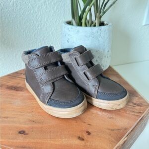 Cat & Jack Brown Boots with Velcro Straps